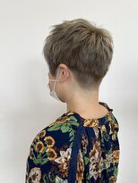 ナオシ 田原台店(nao c)&nbsp;刈り上げスタイル×ミルクティーベージュ