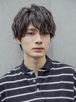 小久保styleフェザーパーマフェザーショートグレーエンドカラー