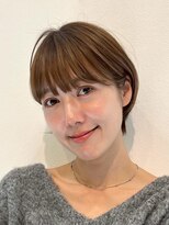 ラボヌールヘアーノーブル 新越谷店(La Bonheur hair noble)&nbsp;切りっぱなしボブエアリーロング美髪ピンクブラウン