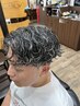 【田場指名】カット+メッシュ波巻きパーマ(カラーサービス）￥17500→16500
