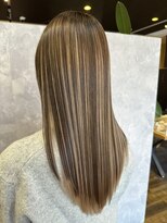 ザ ラブズ ラフズ ヘアー 本店(the loves laughs hair) アンブレラカラー/ダークブラウン × ミルクティベージュ