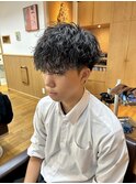 ツイストスパイラルマッシュパーマ10代20代30代