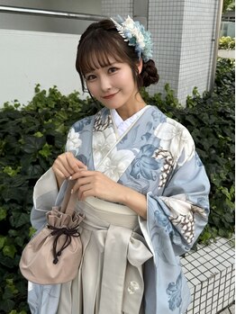 ヘアメイク ゼロサンヨンゴ(Hair Make 0345)の写真/【卒業袴のご予約受付中！】《ヘアセット+袴の着付け￥12000》で60分♪崩れにくいプロの技を提供♪