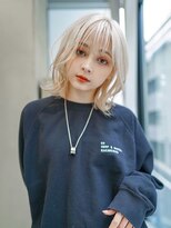 ギークス(GEEKS) 【GEEKS渋谷】ホワイトブリーチ/冬カラー/ハッシュカット/ウルフ