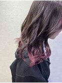 黒髪クラゲヘアーオリーブグレー小顔ココアベージュ