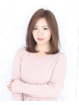 クロエ ヘアー(Chloe hair) セミディボブ/白髪ぼかし/ハイライト/ベージュカラー