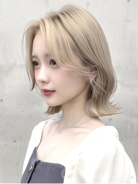 ヴェイン 渋谷(vain) 自然な動きで抜け感たっぷり◎ブロンド女子レイヤーボブ
