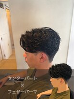 一鳳庵&nbsp;センターパート×フェザーパーマ