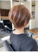 20代30代40代50代ナチュラル大人可愛いレイヤーショートボブ