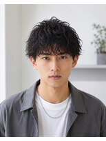 MEN's Baguz MEN'Sカット/ MEN'Sパーマ/ MEN'Sカラー 黒髪マッシュツイストスパイラル束感パーマ