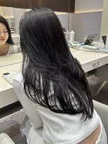 ケーツー エム 京都ラクエ(k-two emu)&nbsp;レイヤーカット*ロングレイヤー*地毛風カラー*黒髪*髪質改善