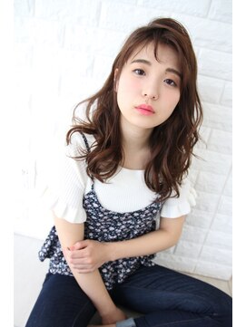 ビームズ ヘアー ブラン(Bee ms HAIR Blanc+) ビームズヘアー　ミックスパーマ　ロング　セミロング