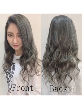 あるじゃんすー 横浜店 モノトーンアッシュ#シールエクステ#ロングヘア#エクステ#横浜