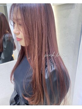 ロンドプランタン 恵比寿(Lond Printemps) おしゃれローズピンクカラー韓国ヘア