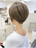 【Owll】大人カワイイ刈り上げ女子　アッシュベージュ