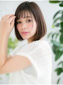 綾瀬/髪質改善/透けバング×切りっぱなしぷつっとボブa