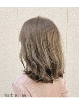 マーブルヘアー 綾瀬店(marble HAIR) オリーブベージュ×ロブ