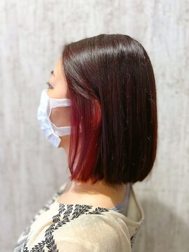 テトテ 門戸厄神店(tetote) 【tetote村山サロンスタイル】ピンクイヤリングカラー