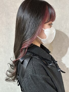 シアン(CYAN) #フェイスフレーミング#イヤリングカラー#ピンクベージュ