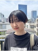 ショートヘア/黒髪[表参道/髪質改善/ハイライト]