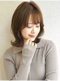 【buZon ブゾン】外ハネくびれボブ×シルキーベージュ