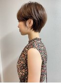30代40代50代耳かけショート前髪なしハンサムショートカット