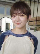 ディッセンバー 神宮前(December) 小顔マッシュショートブラウンカラー20代渋谷原宿神宮前