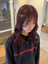 ヤード(YARD) ブリーチなしのダブルカラーでつくる暖色カラー◎