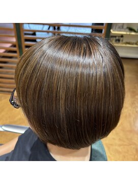 チップタップ 町田店(tip top) 【さすだ】極細ハイライトで白髪ぼかし◎