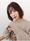 ボブ　ボブパーマ　ゆるめパーマ　外はねボブ