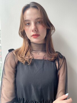 ケーツー エソラ池袋店(K-two) くびれヘア*顔周りレイヤー*ミディアムレイヤー*センター分け2