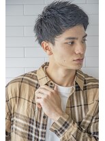 シティ(CITY)&nbsp;小久保styleフェザーパーマグレーブルーカラー刈り上げショート