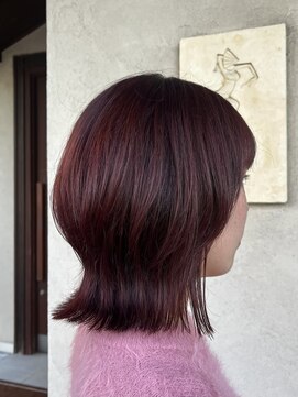 トップヘアー 総社店(TOP HAIR) レイヤーボブ×ピンクカラー