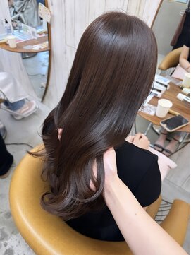 ロンドアジュール 横浜(Lond azur) イメチェン外ハネボブ美髪ワイドバング顔周りレイヤーカット