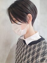 エリマ 武蔵小杉(elima)&nbsp;武蔵小杉大人ショートボブグレージュカラー丸みレイヤーくびれ