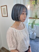 髪と自然&nbsp;水色アンブレラカラー♪