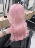 イメチェン/ホワイトブロンド/外ハネボブ/ワイドバング/渋谷