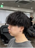 マッシュ縦落ちツイストスパイラルパーマ