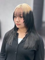 ファイブバイジエクト 堀江(FIVE by The Ect) ホワイトブロンド/ルーツカラー/エンドカラー/グラデーション