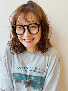 ガーデン 銀座(GARDEN) パーマ ミディアムヘア レイヤー ニュアンスパーマ 似合わせ