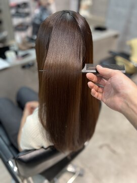 ソル 八王子(SOL) 縮毛矯正 × チェリーブラウン