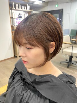 ルアン 上通り(ruen) ナチュラルブラウン×可愛い丸みショート　ruen 熊本　田口紗羅