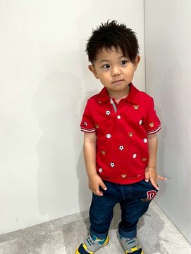 シエラ 堀江(CIERA.) キッズカットツーブロックセンターパートメンズ