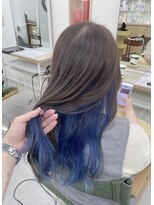 ナビバイケンジ(NaVI by KENJE)&nbsp;【NaVI/伊藤】濃い青のインナーカラー