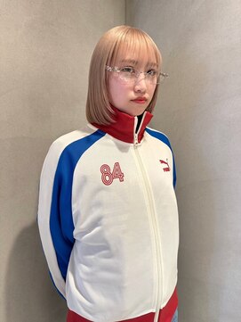 ペレ 梅田(PELE) イメチェン/ピンクベージュ/アンブレラカラー/前髪/梅田