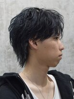ニコトウキョウ 新宿(nico TOKYO) ルーズセンターパート襟足ありシャドウパーマ