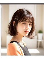 ネイヴスヘアー 福工大駅前店(Neivs Hair)&nbsp;丸みショートボブ