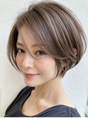 分け目が気になる！50代からのふんわりショート