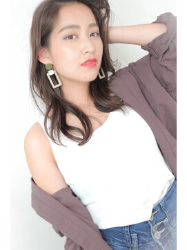 アクティフ(actif) かきあげさらふわミディー