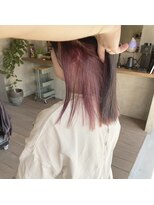 トイトイトイ(toi toi toy)&nbsp;インナーパープルでとっても可愛い切りっぱなしボブへ